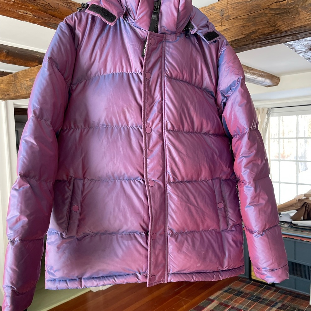 The Super Puff in Glossy purple size small lightly worn.